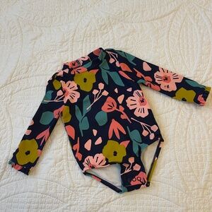 Carter’s Simple Joys One Piece Rash Guard Swimsuit Baby Girl 6-9Mo